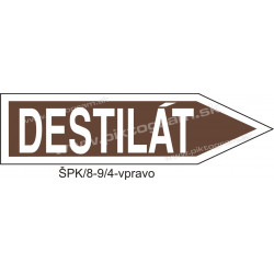 Destilát - označenie potrubia