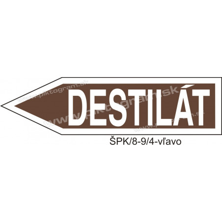 Destilát - označenie potrubia