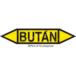 Bután - označenie potrubia