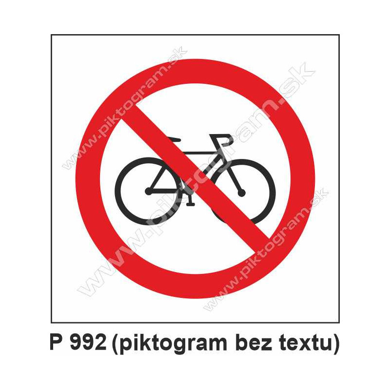 Zákaz vstupu s bicyklom