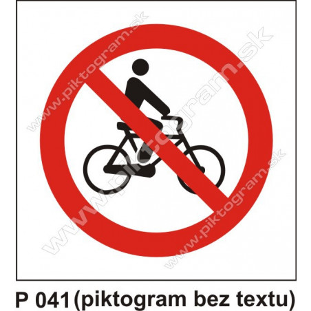Zákaz vjazdu s bicyklom