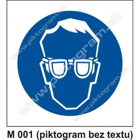 Príkaz na ochranu zraku (piktogram bez textu)