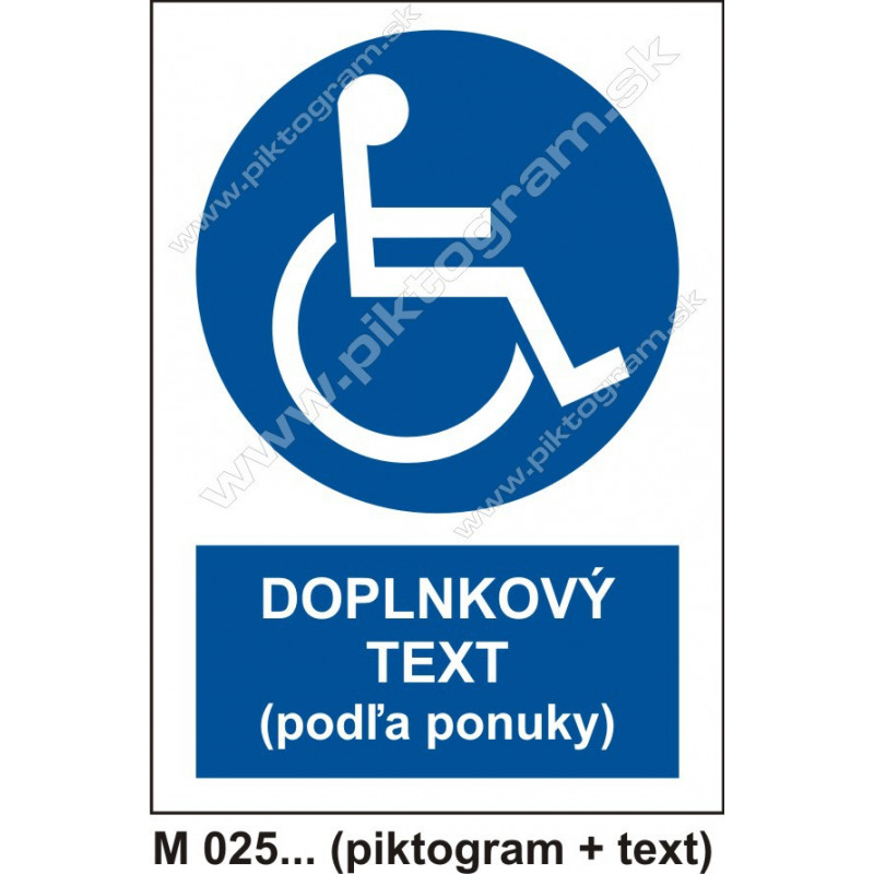  Cesta vyhradená pre užívateľov invalidných vozíkov