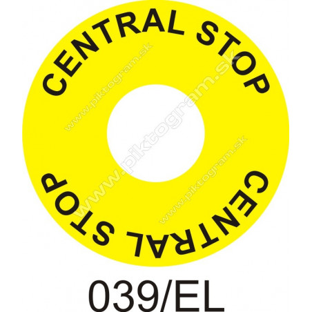 Central stop - označenie