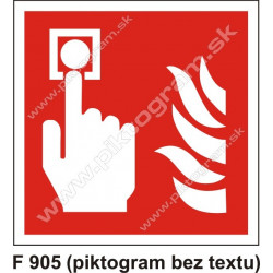 Tlačiskový hlásič požiaru (podľa ISO 7010)
